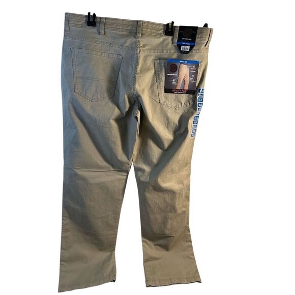WeatherProof 38x32 utility pants flex waistband stretch 271 tan new - Picture 1 of 9